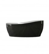 Ванна акриловая Knief Relax 180x85 см черный глянцевый/белый глянцевый 0100278BW + 010009106SWG