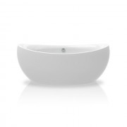 Ванна акриловая Knief Venice 180,5x83,5 см с круглым переливом белый глянцевый 0100083+010009106
