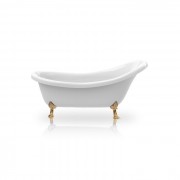 Ванна акрилова Knief Victorian 174,5x83 см білий глянцевий ніжки золото 010006101+010009101