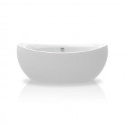 Ванна акрилова Knief Venice 180,5x83,5 см з круглим переливом білий глянцевий 0100083+010009106