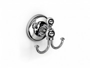 Крючок для ванной Ibb British двойной металл хром BI09CRO