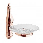 Мильниця для ванною Ibb Queen настінна метал/скло бронза QN01CBRO