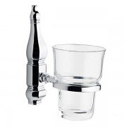 Стакан для зубных щеток Ibb Queen настенный металл/стекло хром QN02CCRO