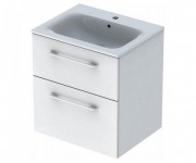 Тумба з раковиною Geberit Selnova Square 58.8х50,2 см ДСП білий глянець 501.236.00.1