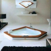 Ванна акриловая Jacuzzi Aura Corner 140 с гидромассажем и панелью 140х140 см 9F43-492A