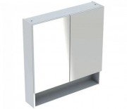 Зеркальный шкаф Geberit Selnova Square подвесной 78,8х17,5 см ДСП белый глянец 501.268.00.1