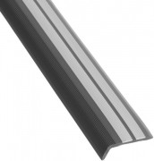 Антискользящий угловой профиль Salag Cirrus ПВХ 0.91 м черный 132004