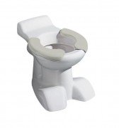 Унитаз напольный Geberit Bambini для детей 33х50 см с серыми накладками 212015000