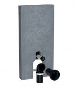 Система инсталляции для напольного унитаза Geberit Monolith 101 см керамика под сланец/алюминий черный хром 131.001.00.5