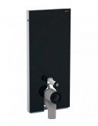 Система інсталяції для підлогового унітазу Geberit Monolith 114 см чорне скло/алюміній чорний хром 131.033.SJ.6