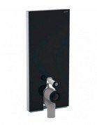 Система інсталяції для підлогового унітазу Geberit Monolith Plus 114 см чорне скло/алюміній чорний хром 131.233.SJ.6