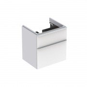 Тумба під раковину Geberit Smyle Square 58,4х47 см підвісна ДСП білий глянець 500.352.00.1