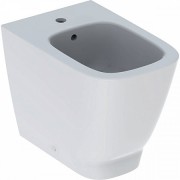 Биде напольное приставное Geberit Smyle Square 35х54 см фарфор белый 500.841.00.1
