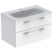 Тумба под раковину Geberit Selnova Square 98,8х50,2 см ДСП белый глянец 501.212.00.1