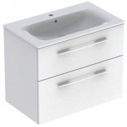 Тумба под раковину Geberit Selnova Square 78,8х50,2 см ДСП белый глянец 501.208.00.1