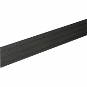 Цокольная планка для террасной доски Bergdeck дерево/ПВХ черный BDM002
