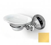 Мыльница для ванной Ibb Liberty настенная белый/золото LI01ORO