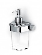 Дозатор для рідкого мила Ibb Green настінний скло/полірована нержавіюча сталь GL01DACL