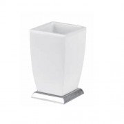 Стакан для зубних щіток Gessi Mimi кераміка білий/хром 33232031