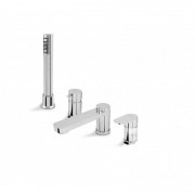 Змішувач для ванни Vema Plavis на борт ванни з ручним душем хром V01150B0010