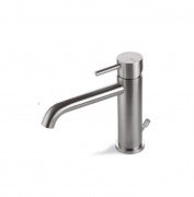 Смеситель для раковины Vema Tiber steel с донным клапаном нержавеющая сталь V17010AC001