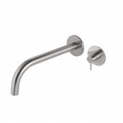 Змішувач для раковини Vema Tiber steel настінний одноважільний нержавіюча сталь V17050AC005