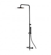 Душевая стойка для душа Vema Wellness с термостатом черный матовый V08230F0202