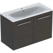 Тумба з раковиною Geberit Selnova Square slim rim 98,8х50,2 см ДСП лава 501.261.00.1