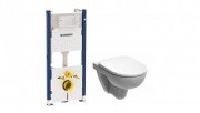 Унітаз підвісний Geberit Selnova з сидінням і інсталяцією Geberit Duofix 500.265.01.1+500.335.01.1+458.126.00.1