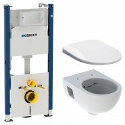 Унітаз підвісний Geberit Selnova з сидінням і інсталяцією Geberit Duofix 501.545.01.1+500.335.01.1+458.126.00.1
