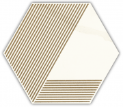 Декор Paradyz Calacatta Hexagon А матовый грес 17,1х19,8 см I-H-171X198-1-CALA.--A-N