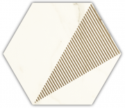 Декор Paradyz Calacatta Hexagon C матовий грес 17,1х19,8 см I-H-171X198-1-CALA.--C-N
