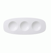 Tарелка овальная с разделениеми Villeroy & Boch Affinity 30х12 см белый 16-4004-2778