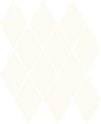 Мозаїка Paradyz Uniwersalna Mozaika Prasowana Bianco Romb Pillow 20,6х23,7 см M-P-206X237-1-UNIW.BIROPI