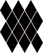 Мозаика Paradyz Uniwersalna Mozaika Prasowana Nero Romb Pillow 20,6х23,7 см M-P-206X237-1-UNIW.NEROPI