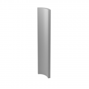 Бордюр Paradyz Gamma Szara Ksztaltka A матовий 3х19,8 см K---030X198-1-GAMA.SZA-M