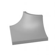 Куточок Paradyz Gamma Szara Ksztaltka C матовий 3х4 см K---030X040-1-GAMA.SZC-M