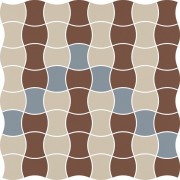 Мозаїка Paradyz Modernizm Bianco Prasowana K.3,6X4,4 Mix B 30,86x30,86 см M-P-309X309-1-MODM.BIMXB