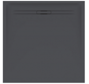 Душовий піддон Geberit Sestra 90х90 см структура сланцю графіт 550.270.00.2
