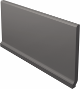 Плінтус Paradyz Bazo Nero Cokol Wywiniety Monokolor Mat. 10х19,8 см C---100X198-1-BAZO.NEUNW