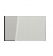 Кнопка змиву для унітазу Geberit Sigma60 подвійний змив пісочно-сірий/глянцевий хром 115.640.JL.1