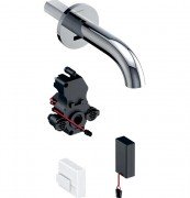 Змішувач для раковини Geberit Piave електронний з термостатом харчування від батареї хром 116.288.21.1