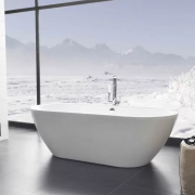 Ванна акрилова Knief Form 190x90x60 см з переливом білий глянцевий 0100-287