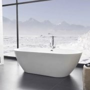 Ванна акрилова Knief Form 190x90x60 см з переливом білий глянцевий 0100-287