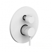 Змішувач для душу білий матовий Paffoni Light LIG 018 BO