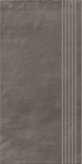 Ступень Paradyz Hybrid stone Grafit Stopnica Prosta Nacinana 29,8х59,8 см RN--298X598-1-HYST.GTSP