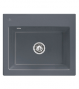 Мийка для кухні Villeroy & Boch Subway 60 S 60х51 см кераміка graphite 330901i4