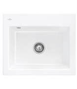 Мийка для кухні Villeroy & Boch Subway 60 S 60х51 см кераміка snow white 330901KG