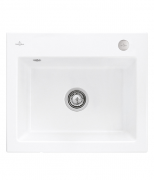 Мийка для кухні Villeroy & Boch Subway 60 S 60х51 см кераміка stone white 330902RW
