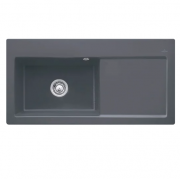 Мийка для кухні Villeroy & Boch Subway 60 XL 100х51 см чаша зліва кераміка graphite 671801i4